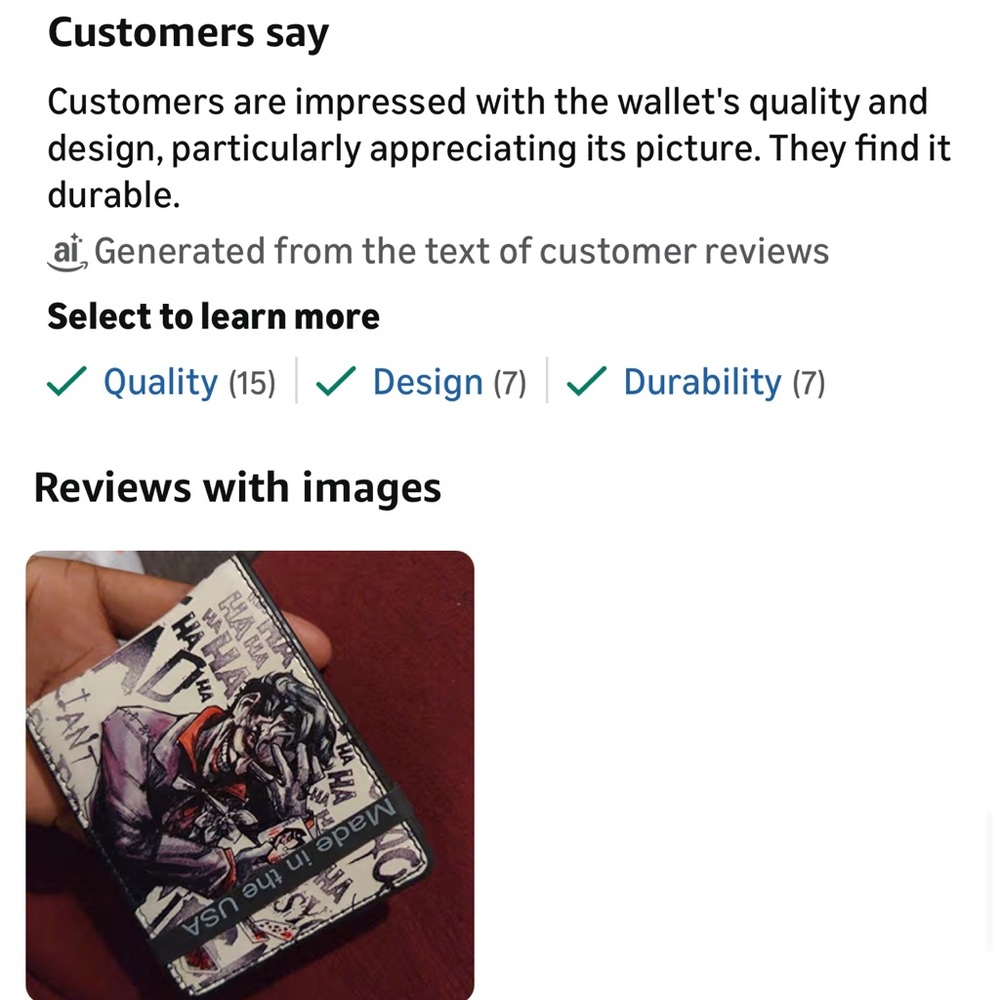 ~Joker Graphic DC Comic: PU Leather Bi-Fold Wallet-Never Used~ - Picture 10 of 15